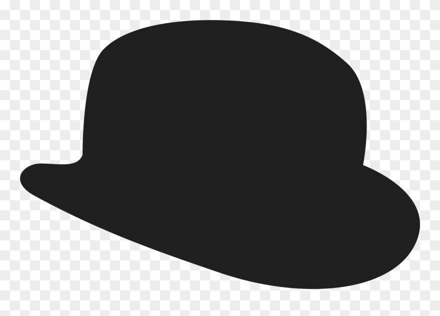 Bowler Hat Clipart - Clip Art Bowler Hat - Png Download