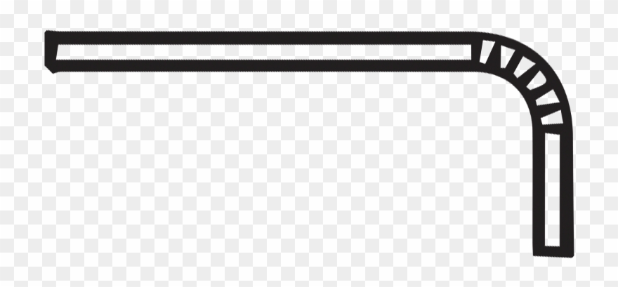 Biodegradable And Compostable Straws Do Not Break Down - Black And White Plastic Straw Clipart - Png Download