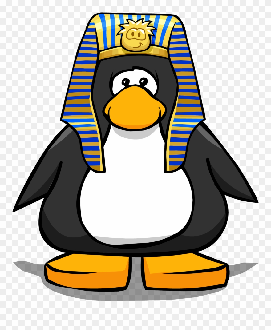 Hats Clipart Pharaoh - Club Penguin Wearing Hat - Png Download