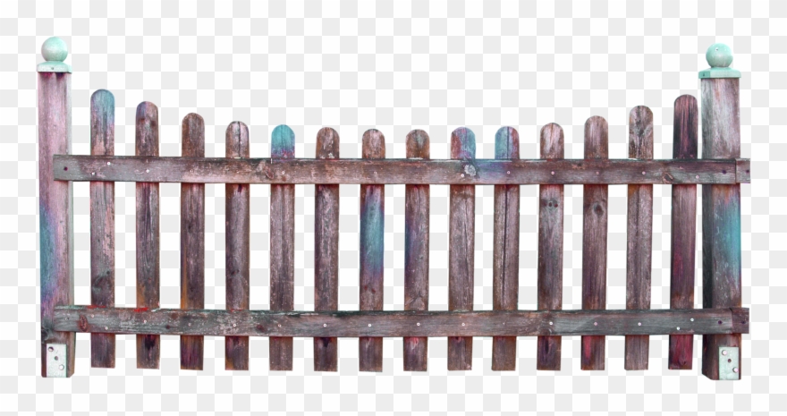 Fence Garden Clip Art - Fence - Png Download