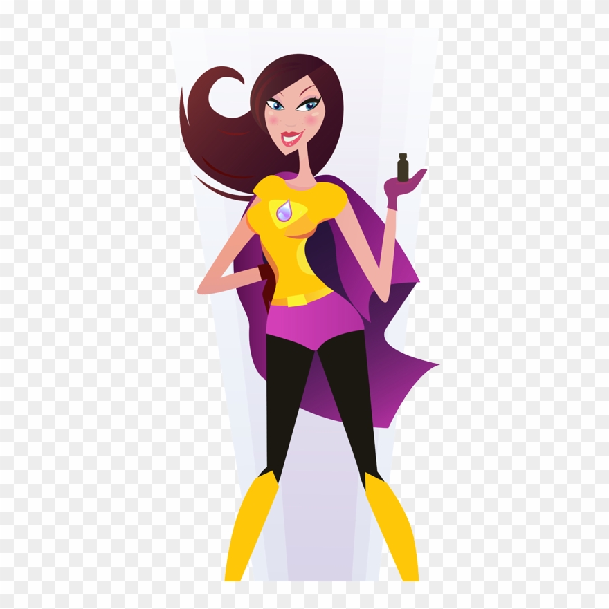 Hi My Name Is Robin And I'm A Super Oily - Superwoman Vector Clipart