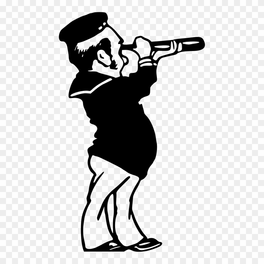 Medium Image - Sailor With Telescope Clipart