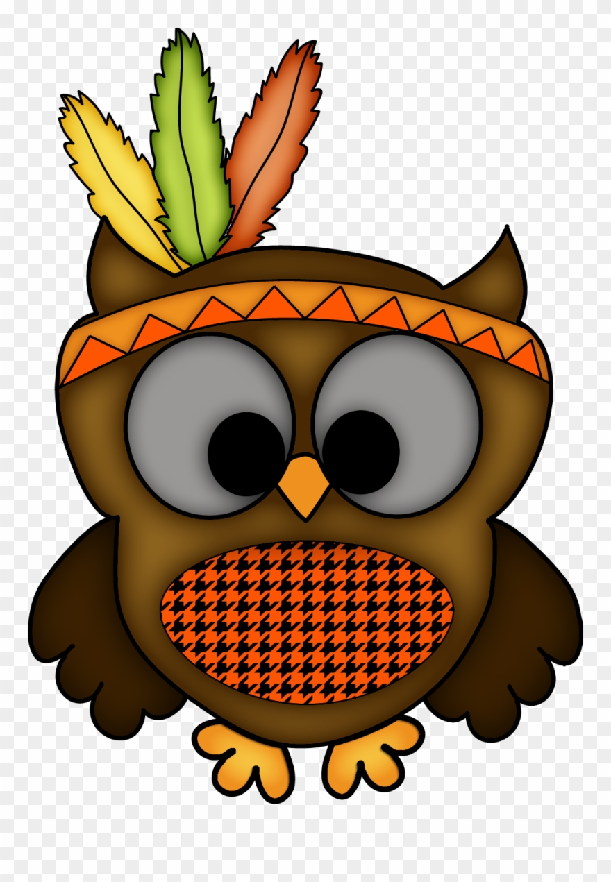 Clipart Owl Thanksgiving - Thanksgiving Owl - Png Download
