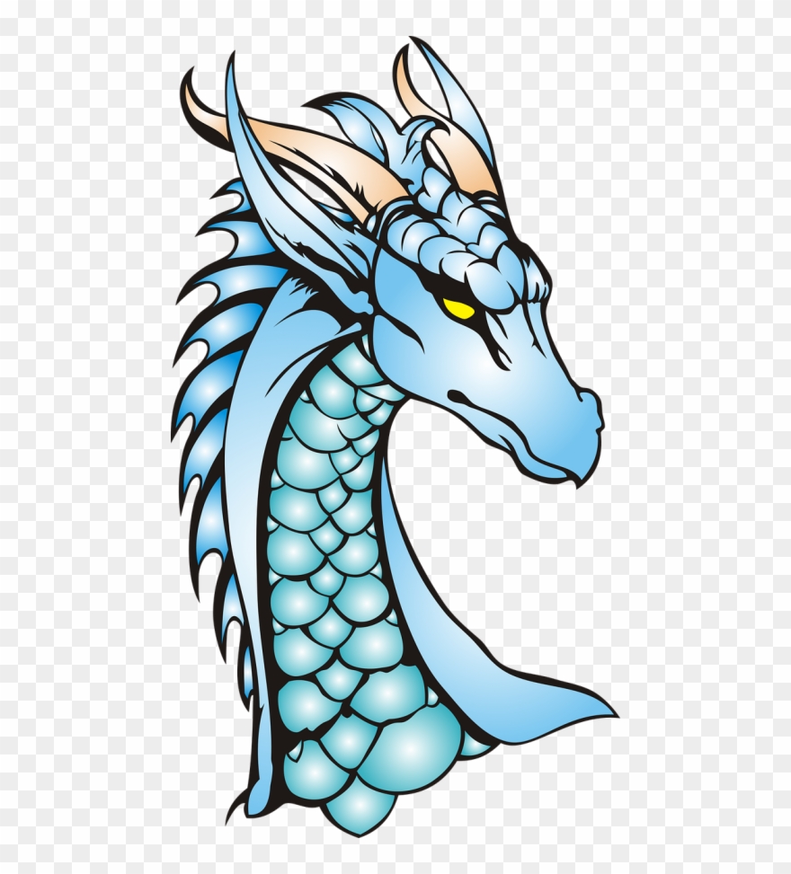 Dragon,neck,the Head Of The,scales,no Background,horns, - Dragon Neck And Head Clipart