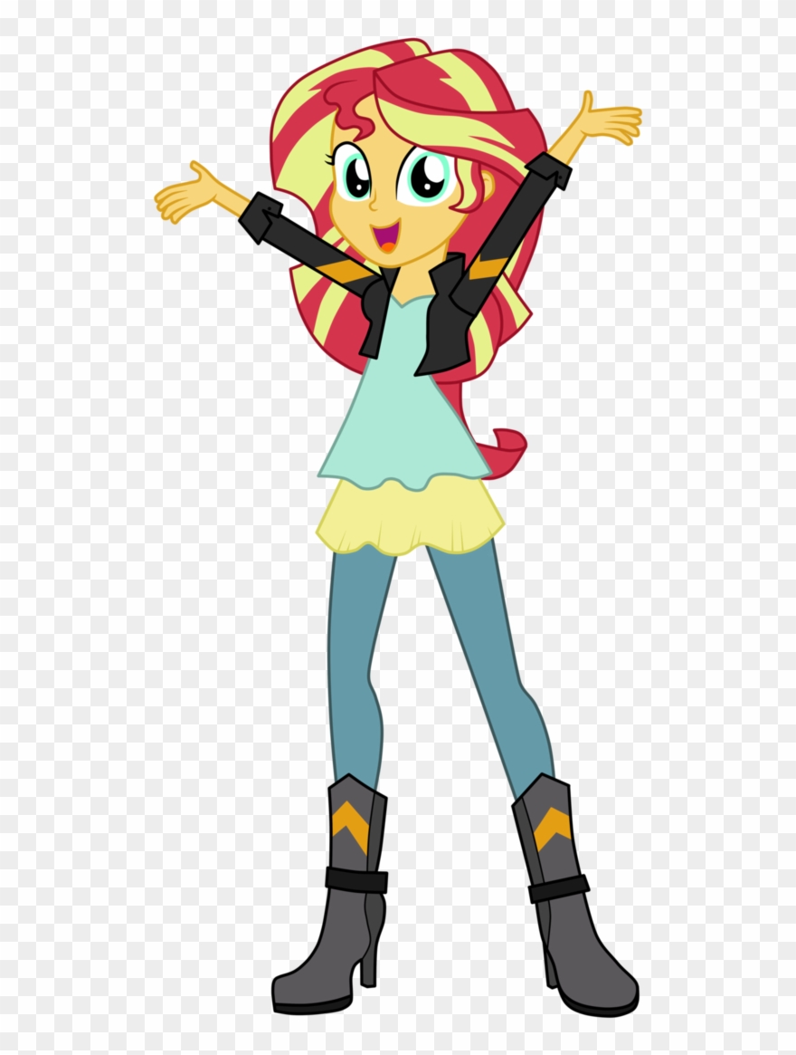 Friendship Through The Ages - Sunset Shimmer Equestria Girl 3 Clipart