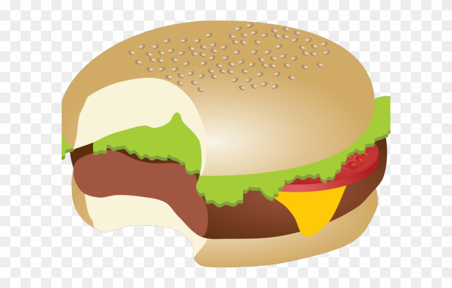 Hamburgers Clipart Bite - Burger Bite Clipart - Png Download