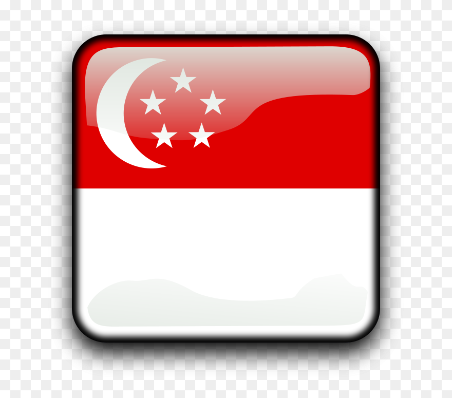 Sg Clip Art Download - Clip Art Singapore Flag - Png Download