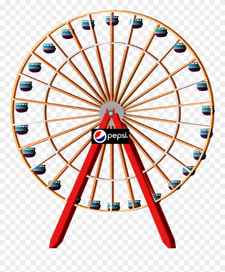 Ocean City, Md Jolly Roger Ferris Wheel Where We Got - Turbofan Engine Sizes Clipart